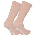 Socken extra breit weit ohne Gummidruck beige - 5