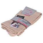 Socken extra breit weit ohne Gummidruck beige - 3