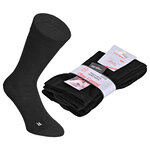 Extra breite weite Socken ohne Gummidruck schwarz - 8