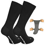 Extra breite weite Socken ohne Gummidruck schwarz - 14