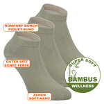 Bambus Sneakersocken beige - 2