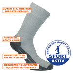 Sportsocken ohne Gummidruck camano ProTex Funktion grau-melange - 2