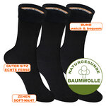 Kindersocken ohne Gummidruck Camano schwarz - 2