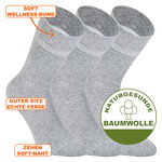 Gesundheitssocken ohne Gummi-Druck graumelange - 2