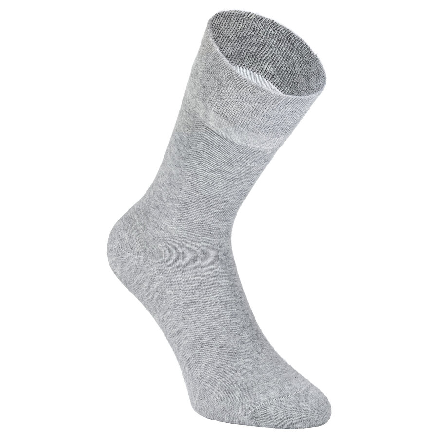Komfortsocken ohne Gummi-Druck graumelange - 5