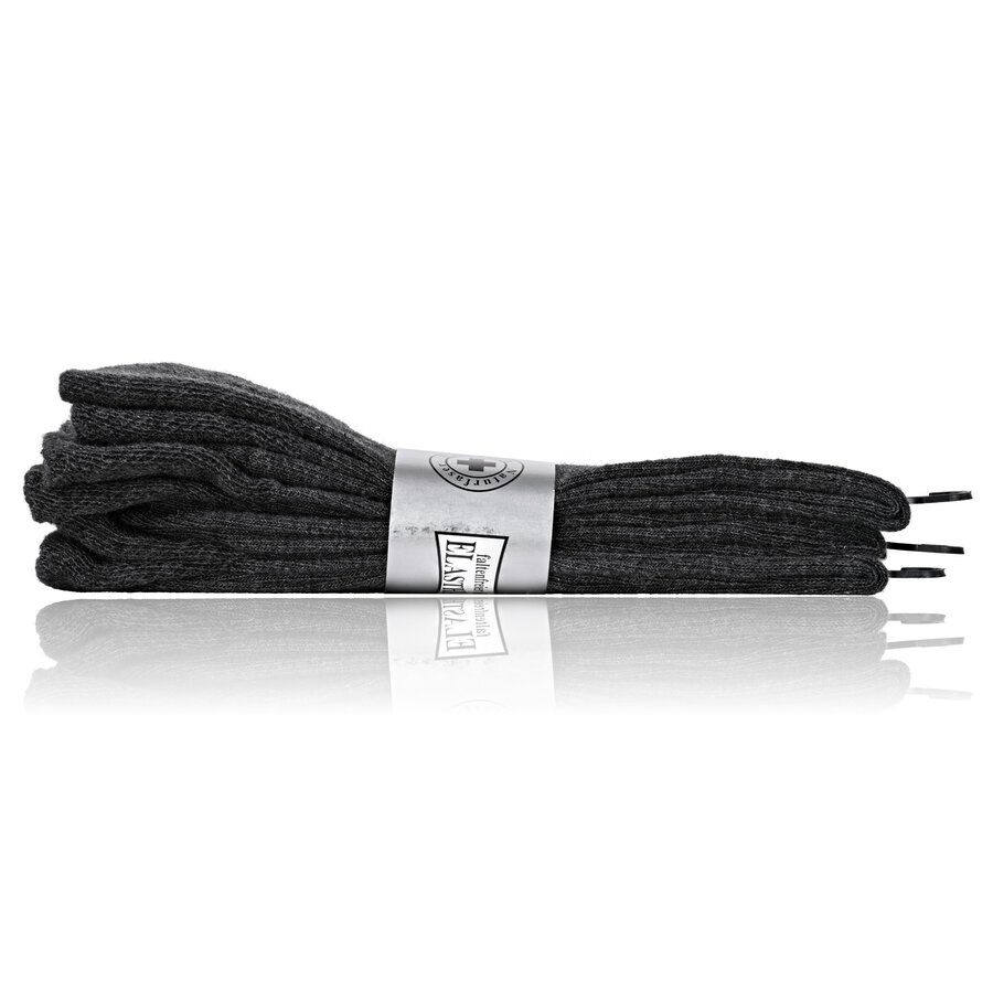 Komfortsocken ohne Gummi-Druck anthrazit-melange - 7