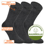 Gesundheitssocken ohne Gummi-Druck anthrazit-melange - 2