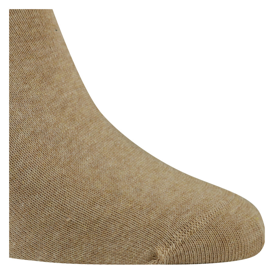 Komfortsocken ohne Gummi-Druck camel-melange - 6