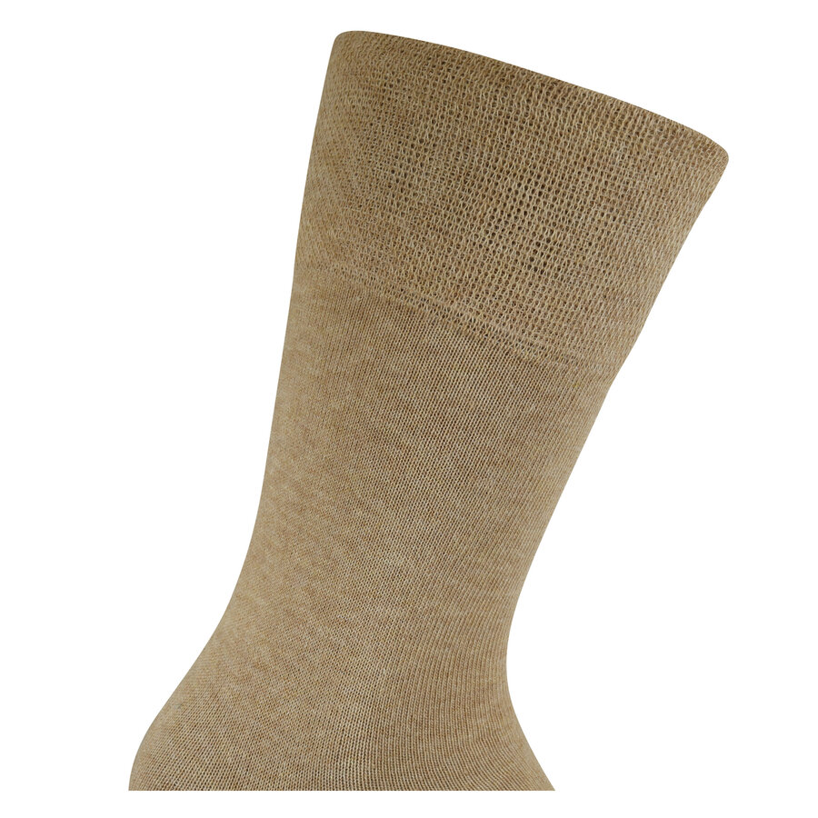 Komfortsocken ohne Gummi-Druck camel-melange - 4