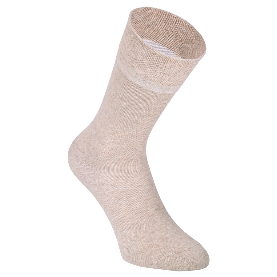 Komfortsocken ohne Gummi-Druck naturmelange - 4
