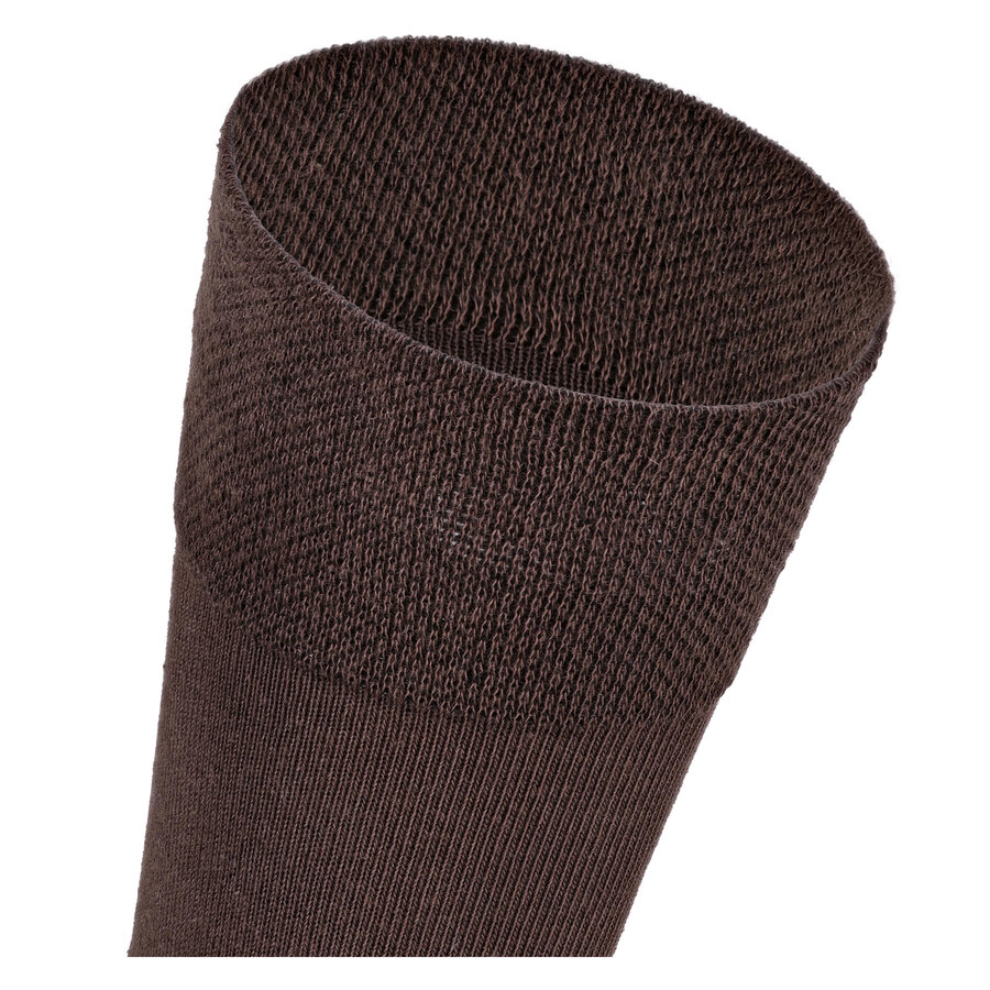 Komfortsocken ohne Gummi-Druck dunkelbraun - 3