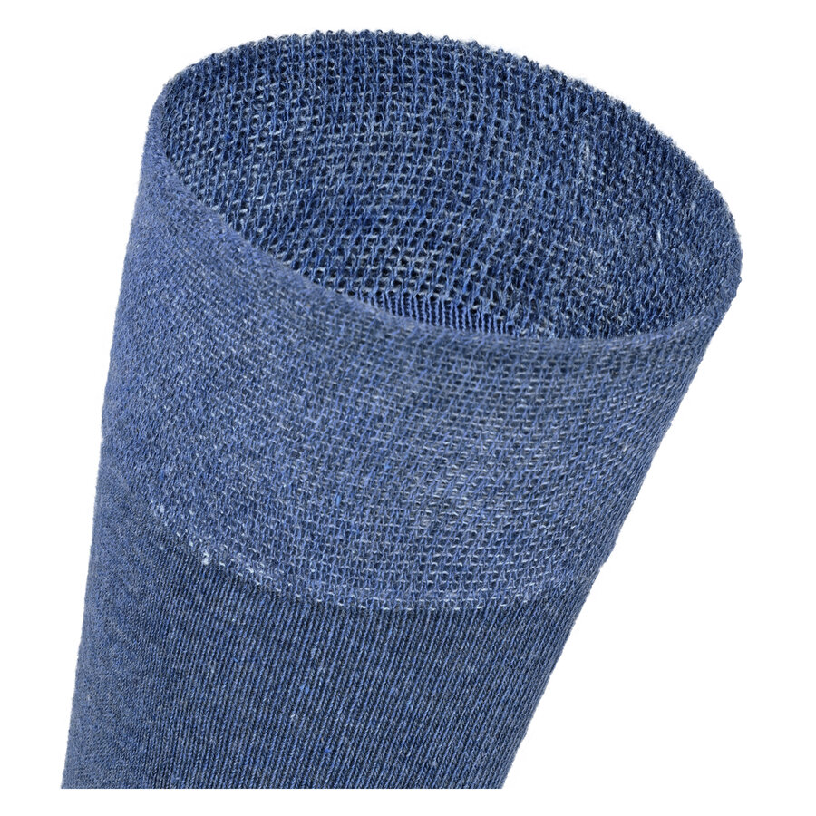 Komfortsocken ohne Gummi-Druck jeansblaumelange - 3