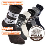 Socken mit Wolle Norweger-Country-Style-Mix - 2