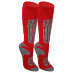 Thermo Ski-Snowboard-Kniestrümpfe mit Wolle rot - 1