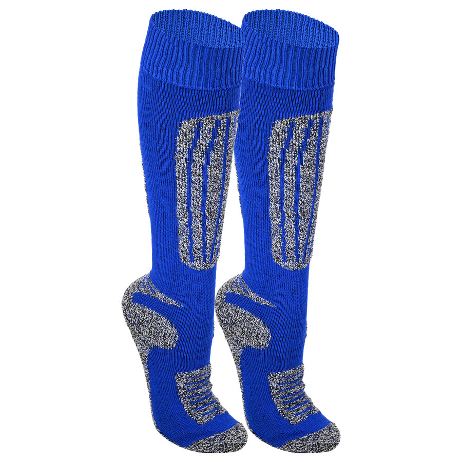 Thermo Ski-Snowboard-Kniestrümpfe mit Wolle blau