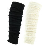 Beinstulpen Armstulpen mit Wolle Grobstrick - 1