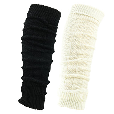 Beinstulpen Armstulpen mit Wolle Grobstrick