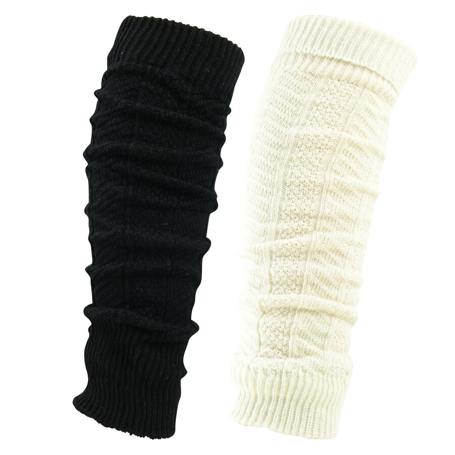Beinstulpen Armstulpen mit Wolle Grobstrick