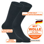 Business Socken Merino-Wolle Made in Germany schwarz - 2