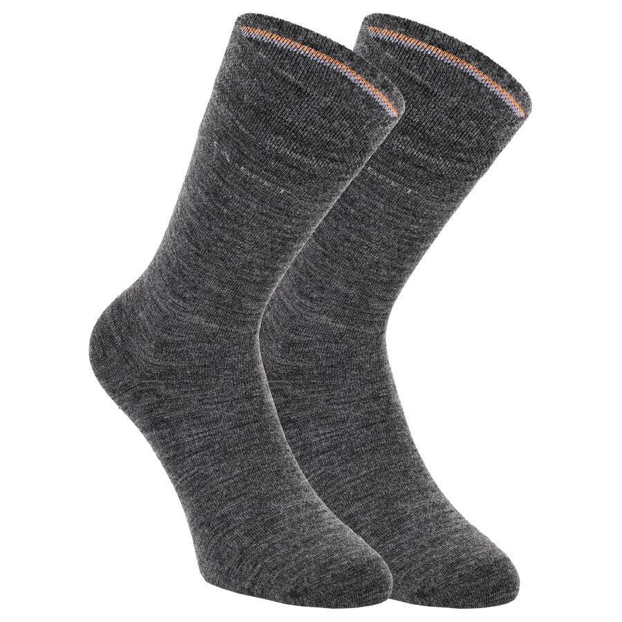 Wollsocken ohne Gummidruck camano CA-Soft anthrazit