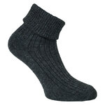 Alpaka-Wolle Umschlagsocken anthrazit-grau - 13