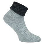 Alpaka-Wolle Umschlagsocken anthrazit-grau - 6