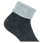 Alpaka-Wolle Umschlagsocken anthrazit-grau - 5