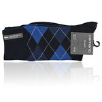 Socken ohne Gummidruck Argyle Karo Muster Camano CA-SOFT marine - 2