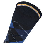 Socken ohne Gummidruck Argyle Karo Muster Camano CA-SOFT marine - 7
