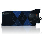 Socken ohne Gummidruck Argyle Karo Muster Camano CA-SOFT marine - 12