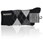Herrensocken ohne Gummidruck Argyle Karo Muster Camano CA-SOFT grau - 2