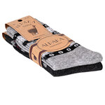 Wollsocken mit Alpakawolle Norweger-Design - 17