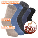 Dicke Alpaka Wolle Socken für Herren - 2