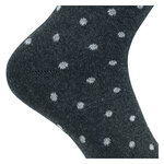 Damen Socken ohne Gummidruck Baumwolle Streifen Punkte modern grey - 5