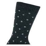 Damen Socken ohne Gummidruck Baumwolle Streifen Punkte modern grey - 6