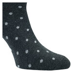 Damen Socken ohne Gummidruck Baumwolle Streifen Punkte modern grey - 4