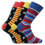 Bunte Herrensocken Baumwolle Stars and Stripes - 25