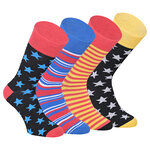 Bunte Herrensocken Baumwolle Stars and Stripes - 1