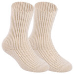 100% Schurwolle Kindersocken von Nordpol wollweiß - 1