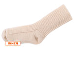 100% Schurwolle Kindersocken von Nordpol wollweiß - 6