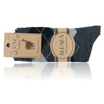Alpaka Woll-Socken Karo-Design - 36