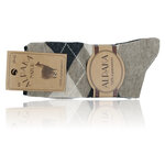 Alpaka Woll-Socken Karo-Design - 35