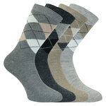 Alpaka Woll-Socken Karo-Design - 31