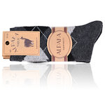 Alpaka Woll-Socken Karo-Design - 2