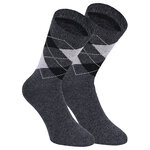 Alpaka Woll-Socken Karo-Design - 3