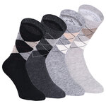 Alpaka Woll-Socken Karo-Design - 21