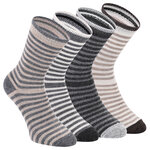 Kinder Alpaka Wollsocken Ringel-Look - 1