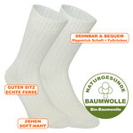 100% GOTS Bio-Baumwolle Socken natur-beige - 2
