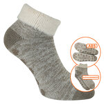 Kurze Kuschelsocken Superflausch ABS Noppen Camano beige - 1