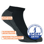 Sport-Sneakersocken camano Pro Tex Function schwarz - 10